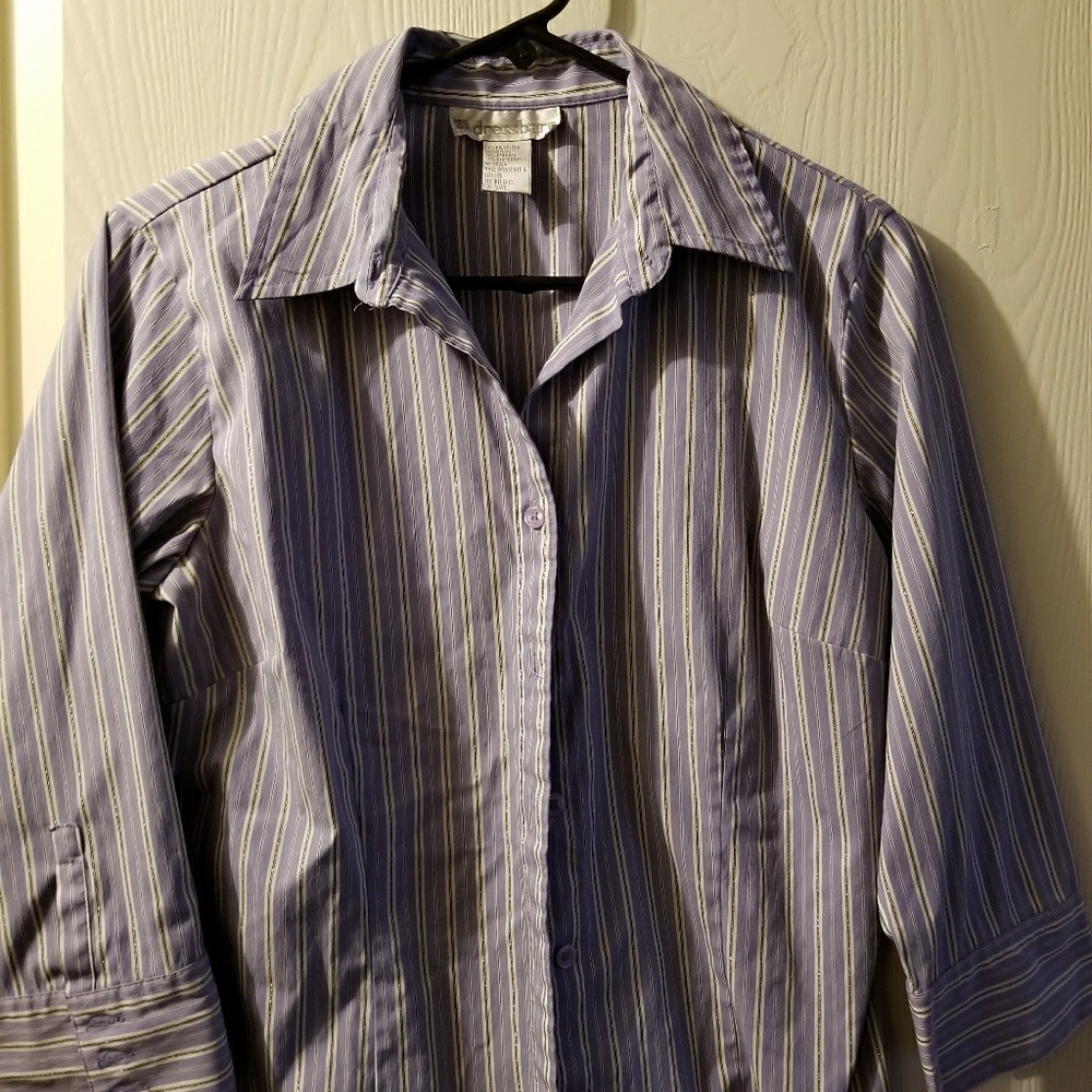 Indigo Striped blouse.